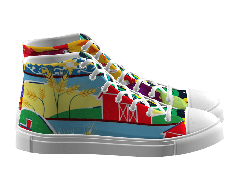 Women's High Top Canvas Shoes