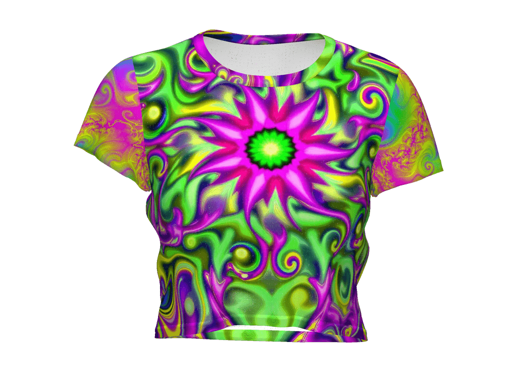 All-Over Print Crop Tee