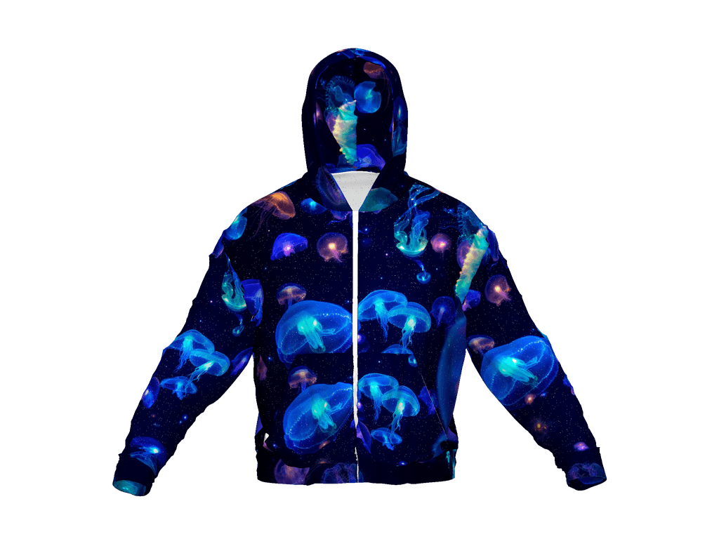 All-Over Print Recycled Unisex Zip Hoodie