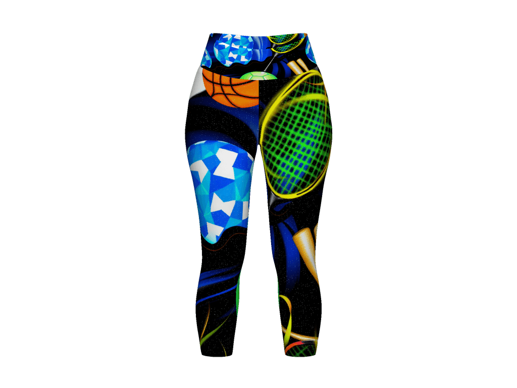 All-Over Print Yoga Capri Leggings