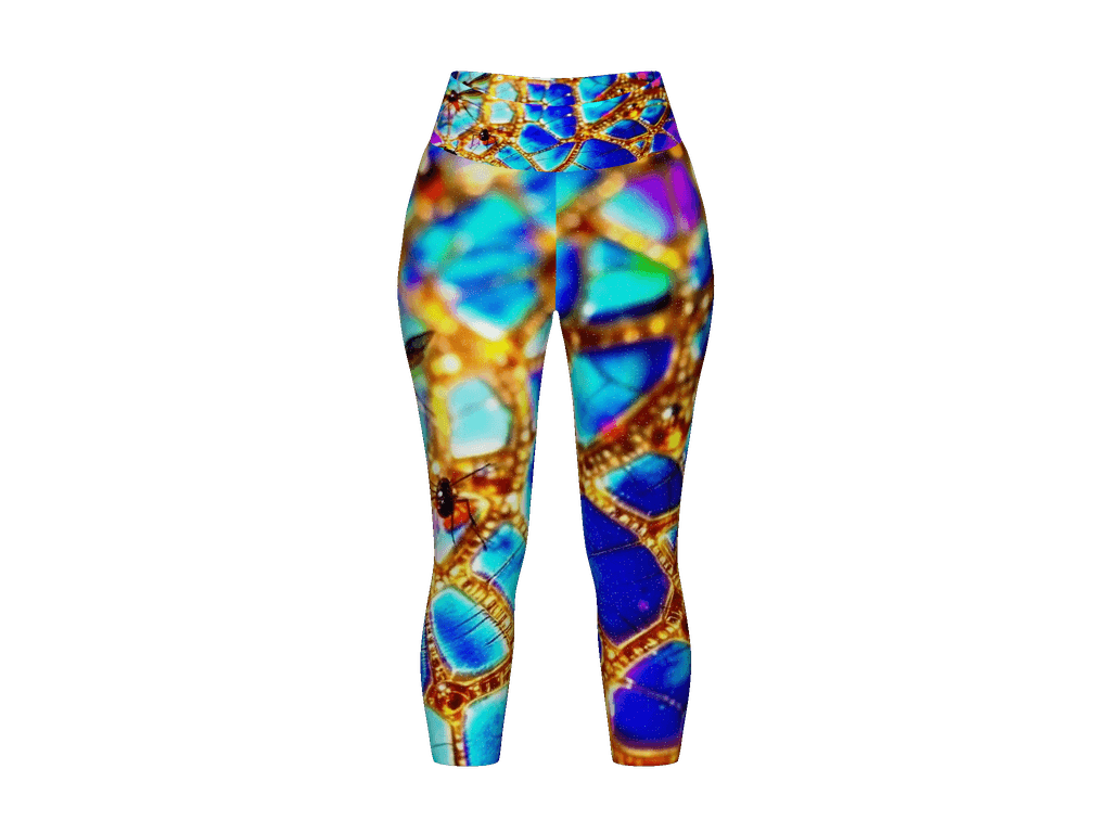 All-Over Print Yoga Capri Leggings