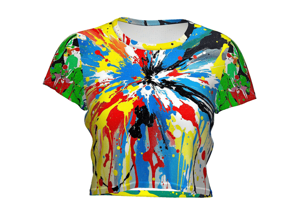 All-Over Print Crop Tee