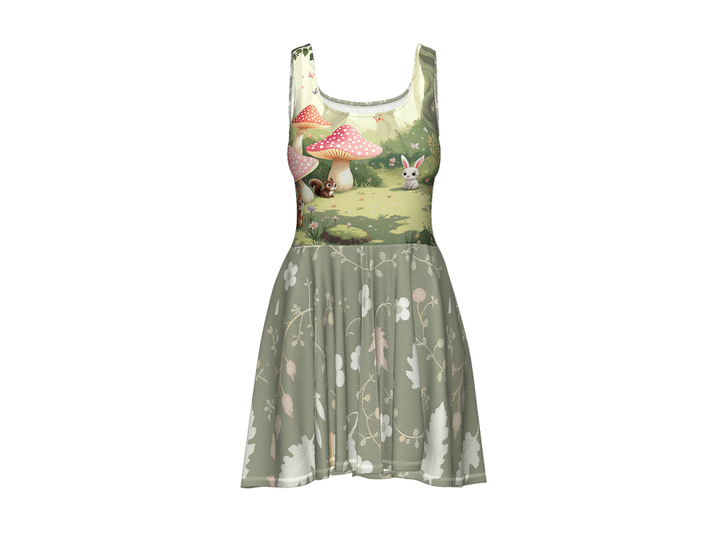 All-Over Print Skater Dress