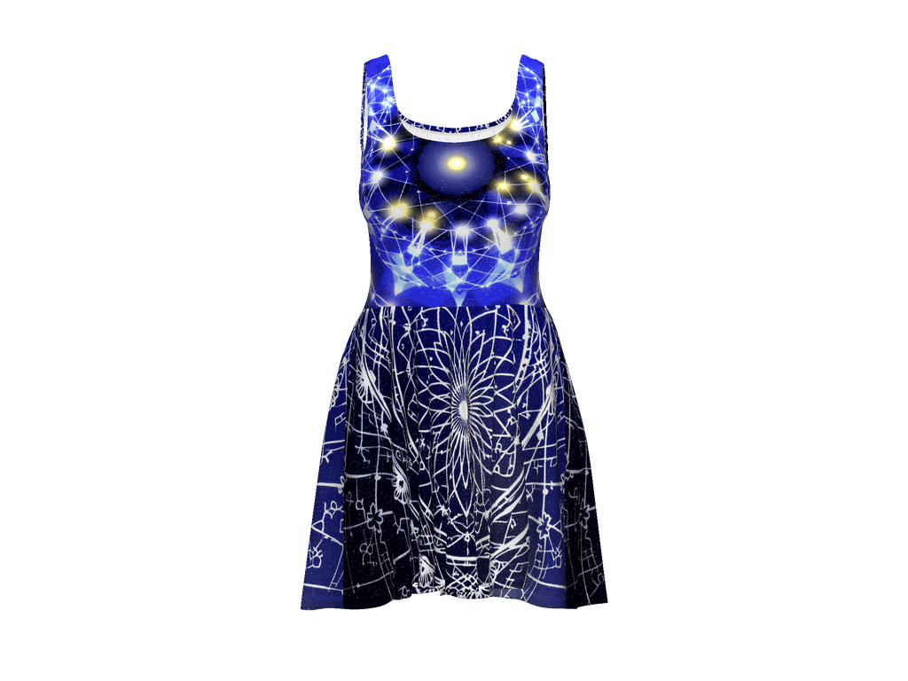 All-Over Print Skater Dress