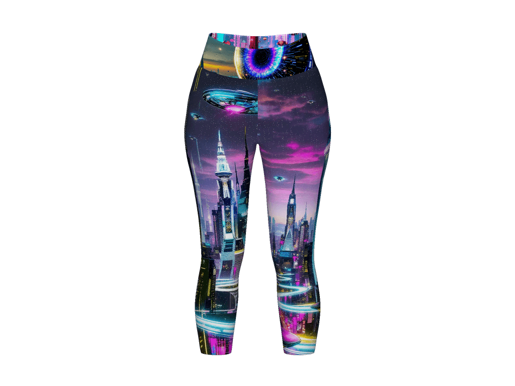 All-Over Print Yoga Capri Leggings