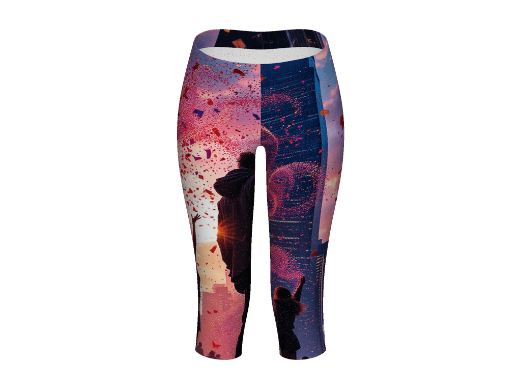 All-Over Print Capri Leggings