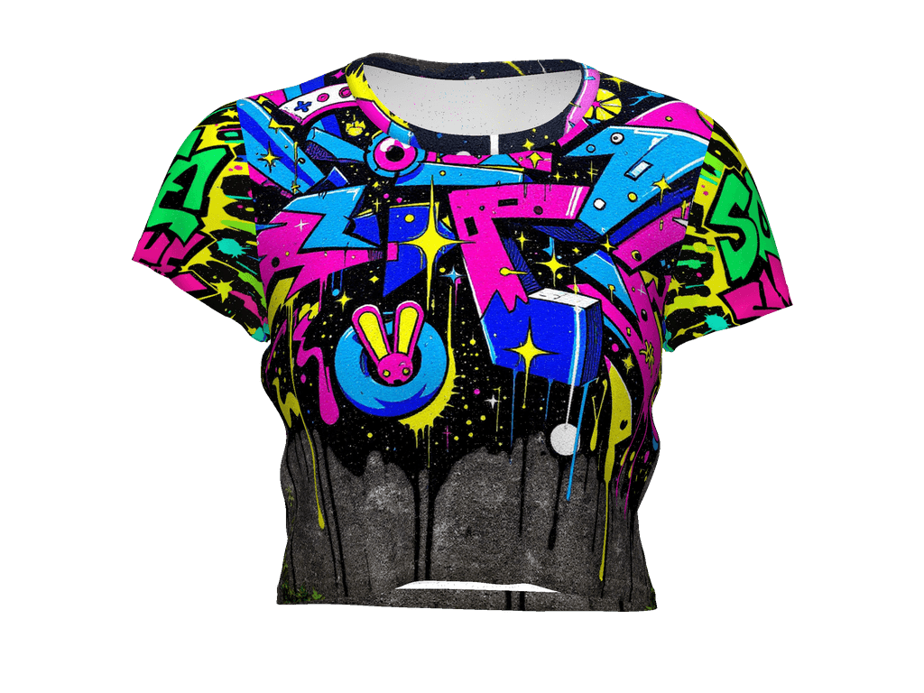 All-Over Print Crop Tee