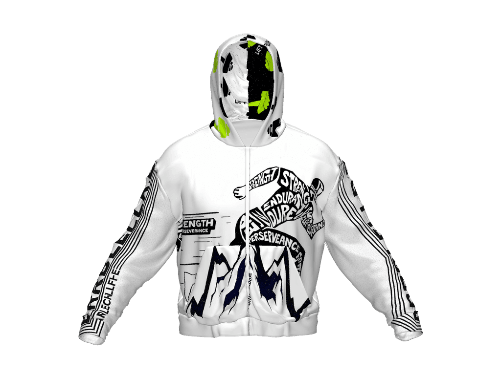 All-Over Print Recycled Unisex Zip Hoodie