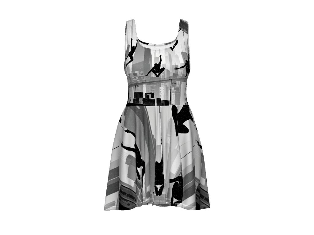 All-Over Print Skater Dress