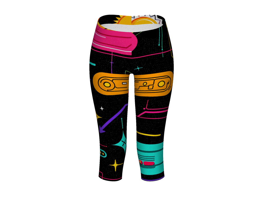 All-Over Print Capri Leggings