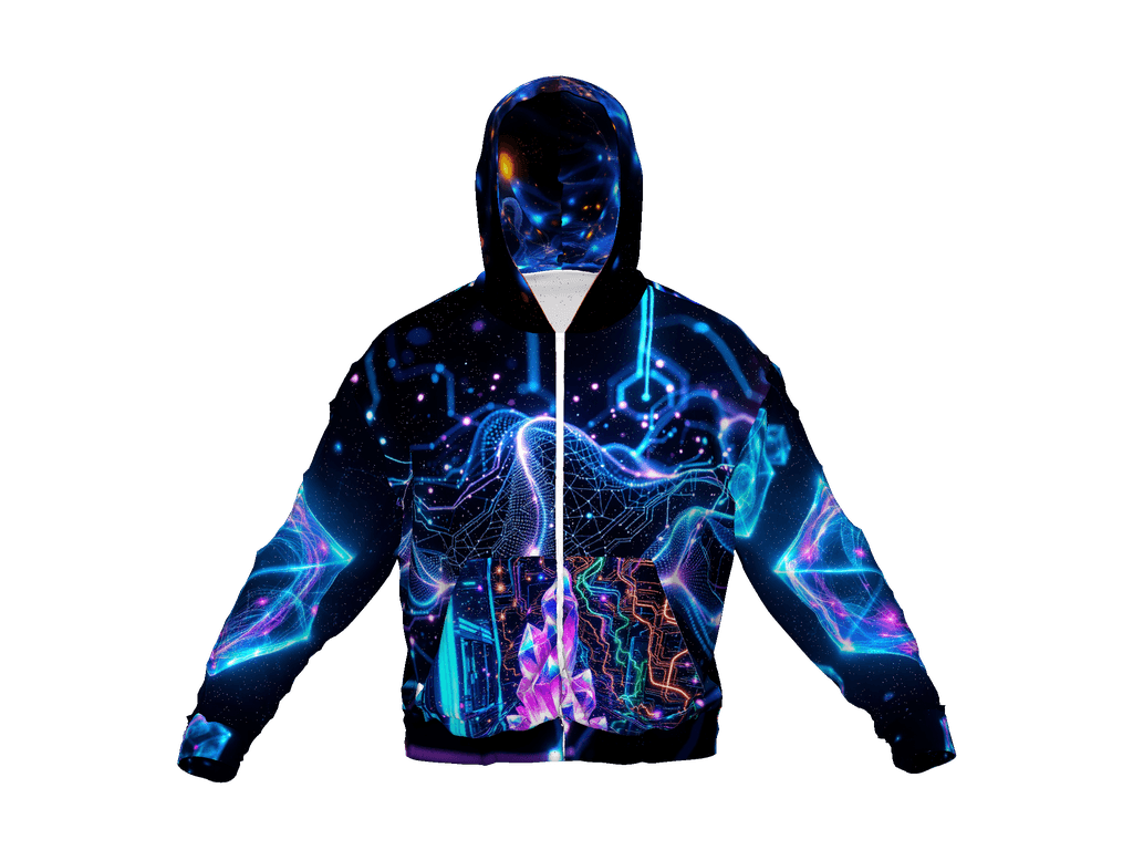 All-Over Print Recycled Unisex Zip Hoodie