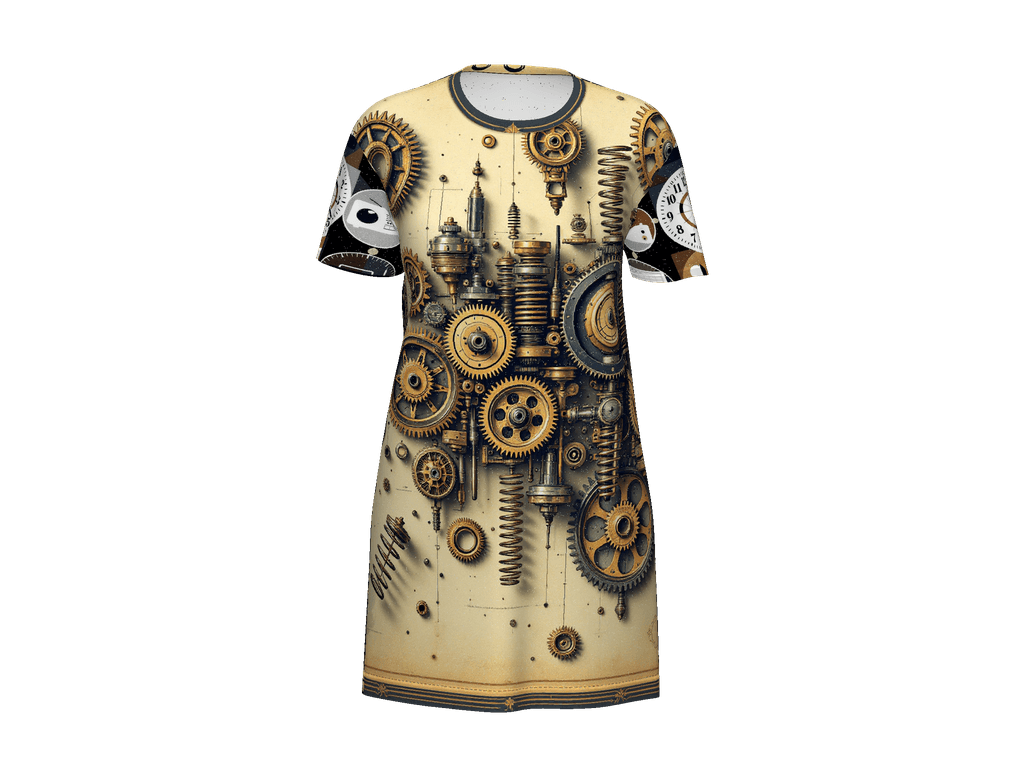 All-Over Print T-Shirt Dress