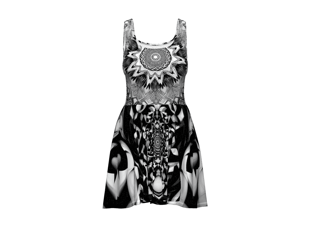 All-Over Print Skater Dress