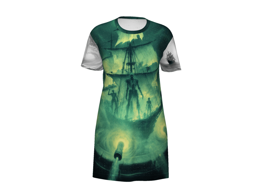 All-Over Print T-Shirt Dress