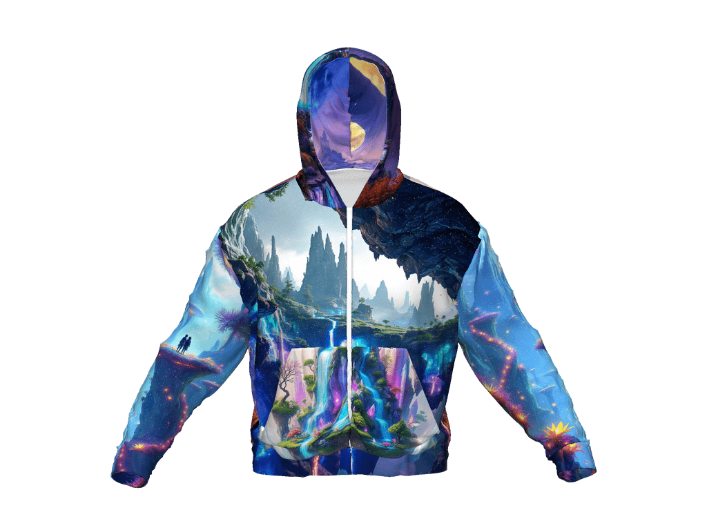 All-Over Print Recycled Unisex Zip Hoodie