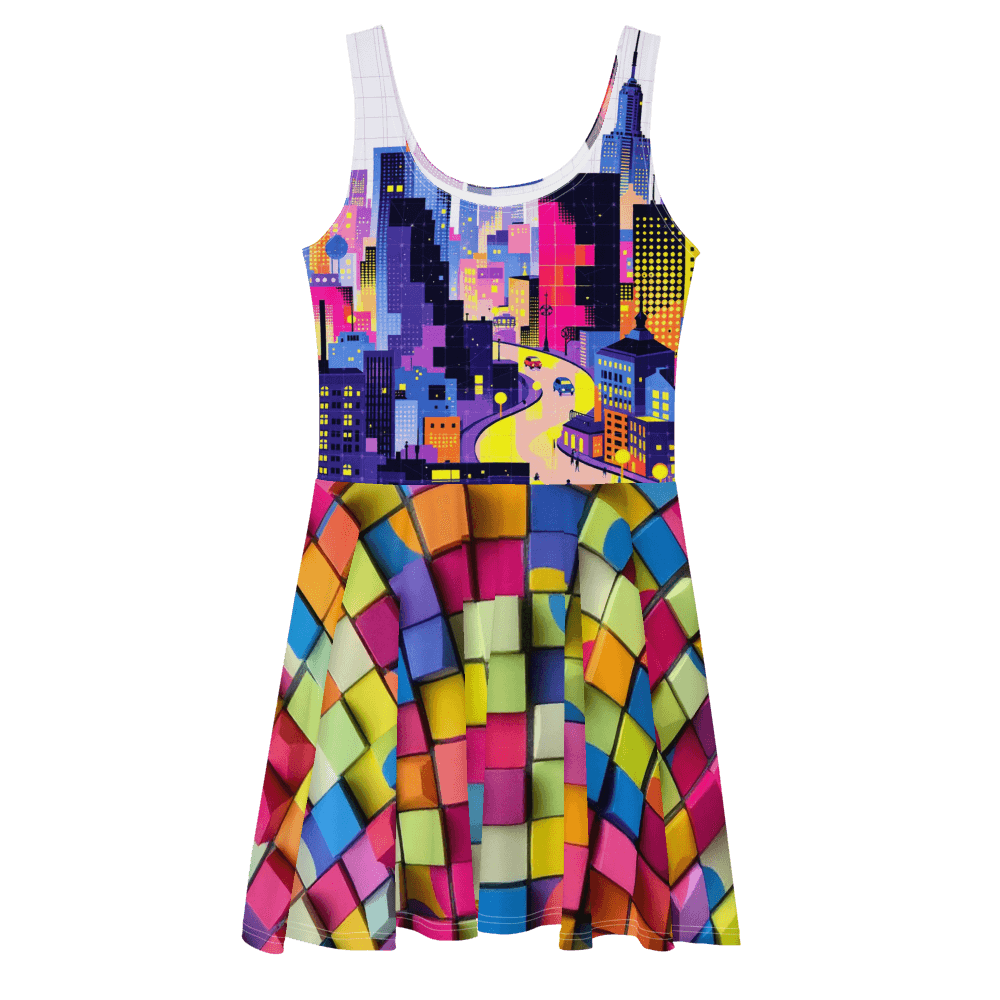 All-Over Print Skater Dress