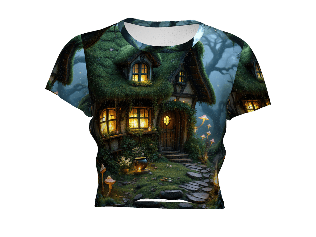 All-Over Print Crop Tee