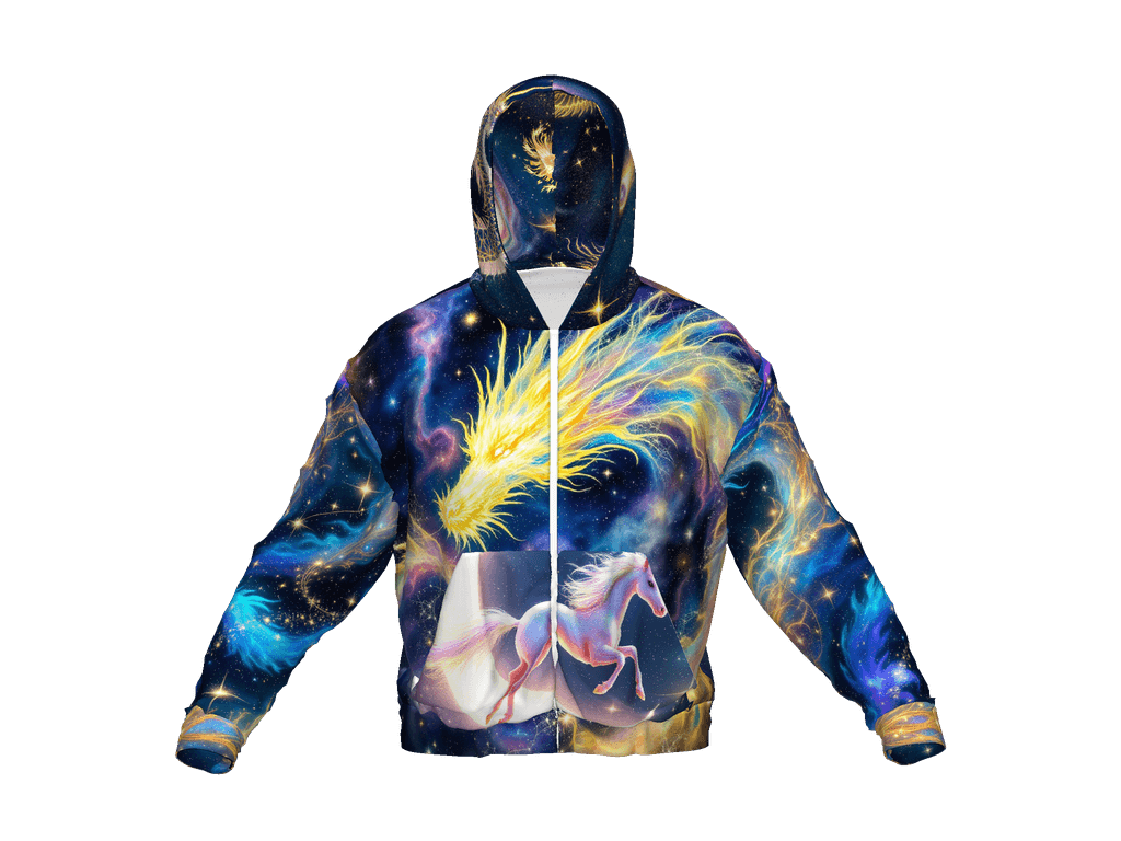All-Over Print Recycled Unisex Zip Hoodie