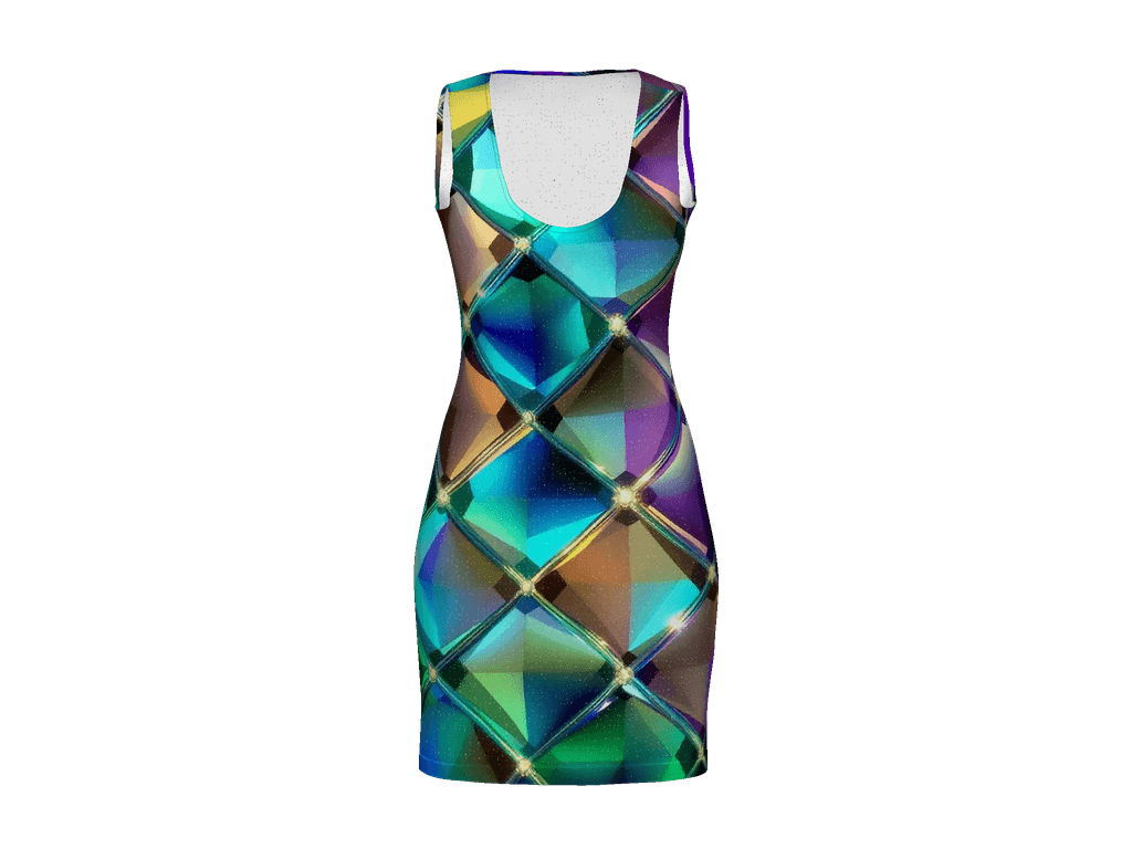 All-Over Print Bodycon Dress