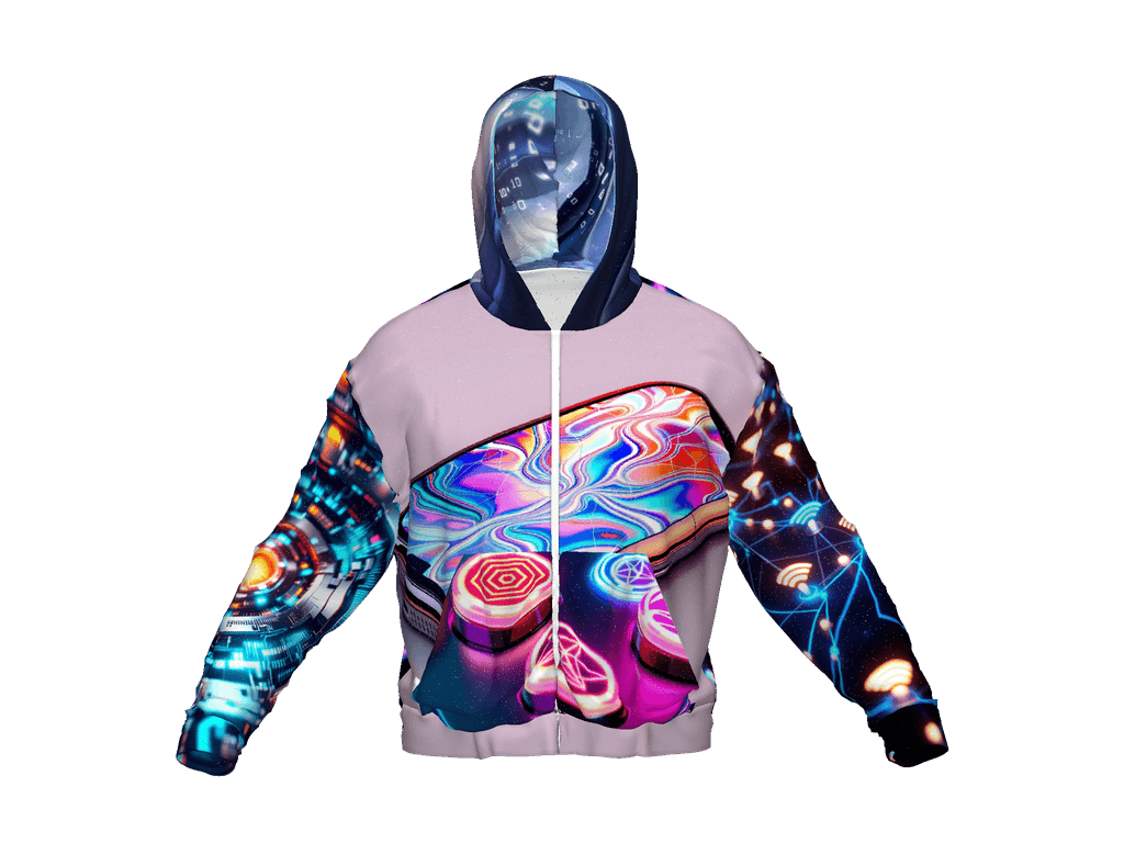 All-Over Print Recycled Unisex Zip Hoodie