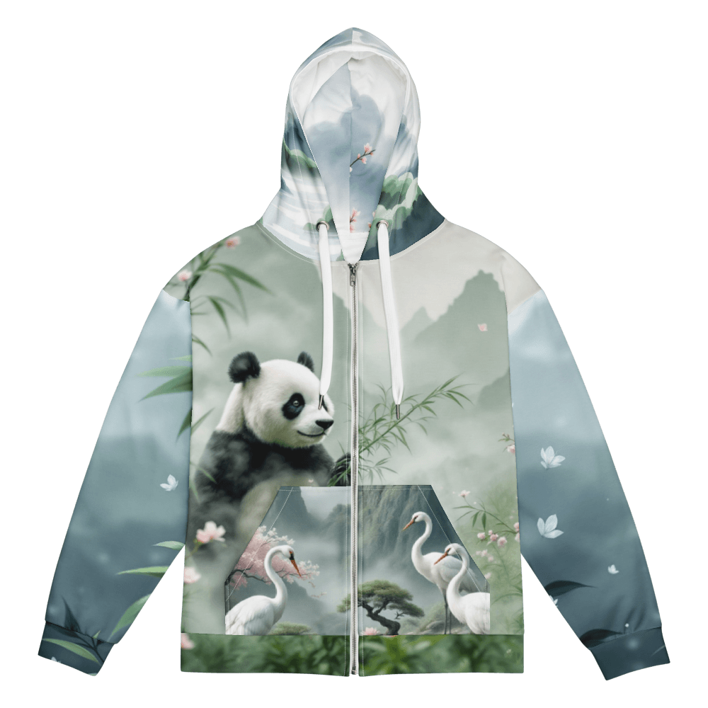 All-Over Print Recycled Unisex Zip Hoodie