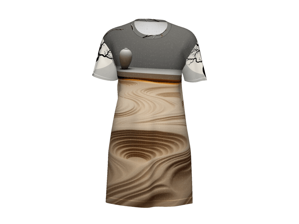 All-Over Print T-Shirt Dress