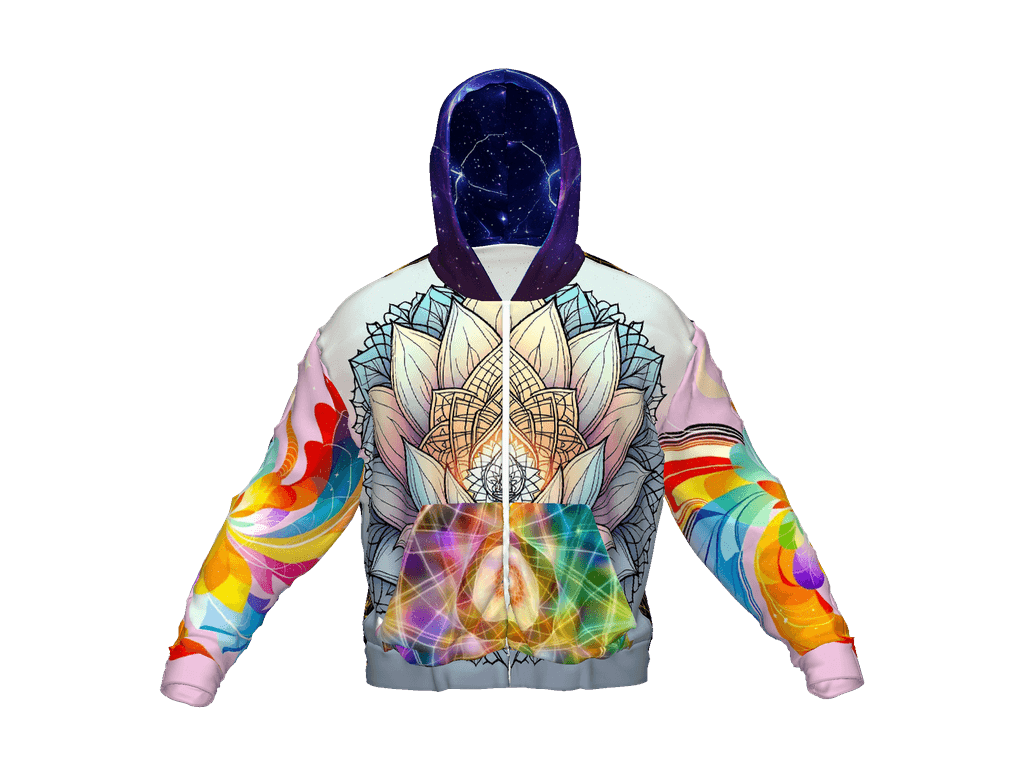 All-Over Print Recycled Unisex Zip Hoodie