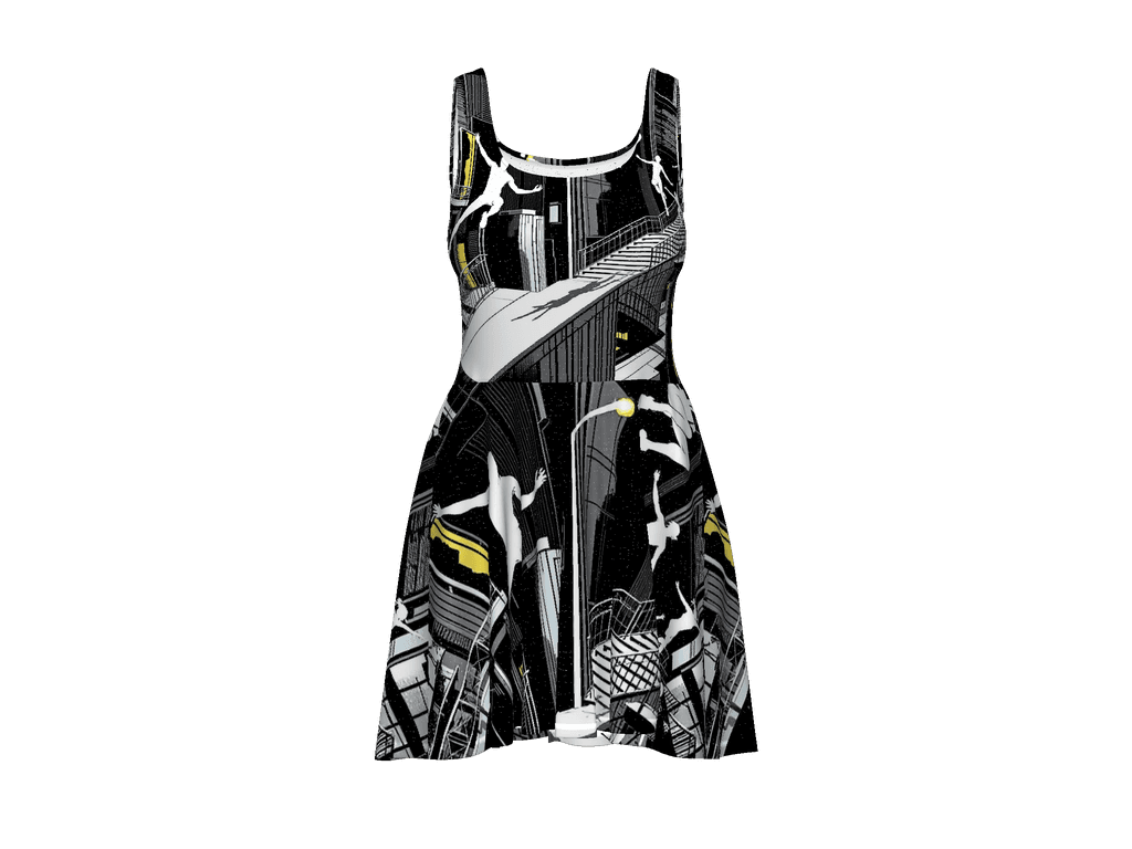 All-Over Print Skater Dress