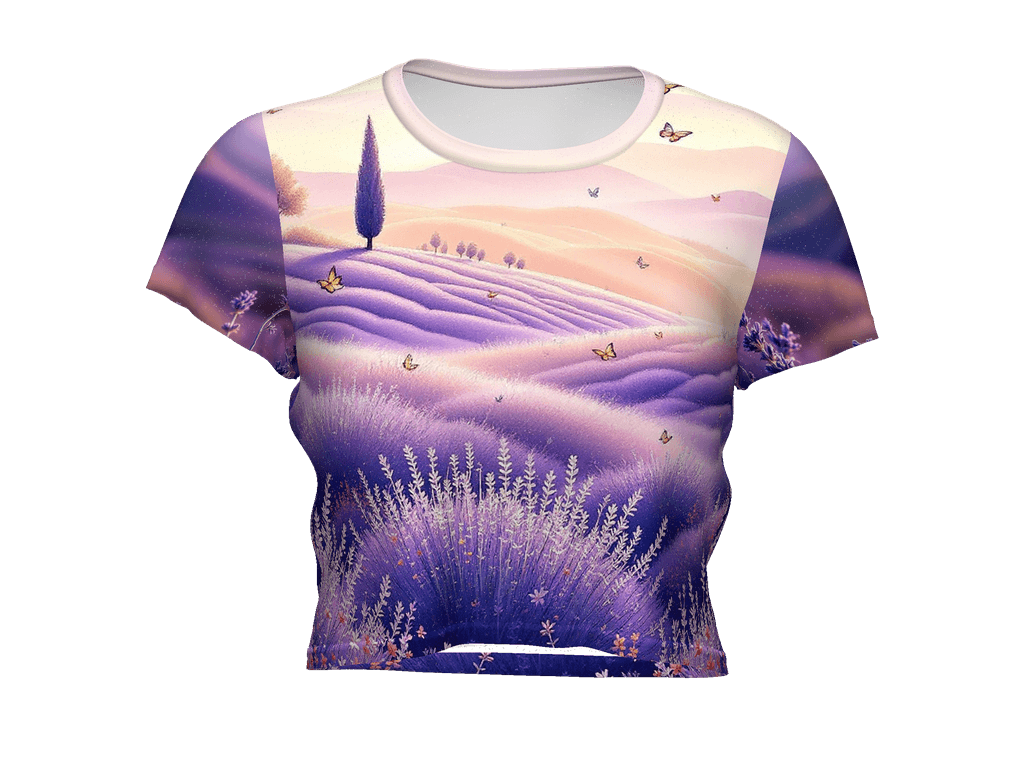 All-Over Print Crop Tee