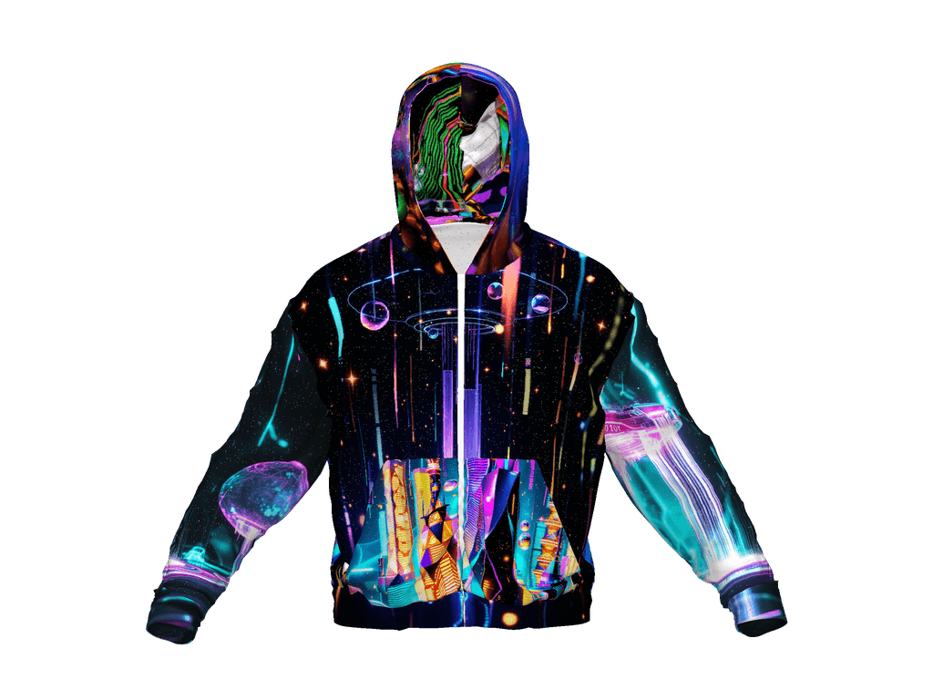 All-Over Print Recycled Unisex Zip Hoodie