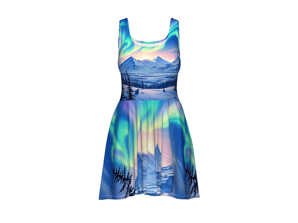 All-Over Print Skater Dress