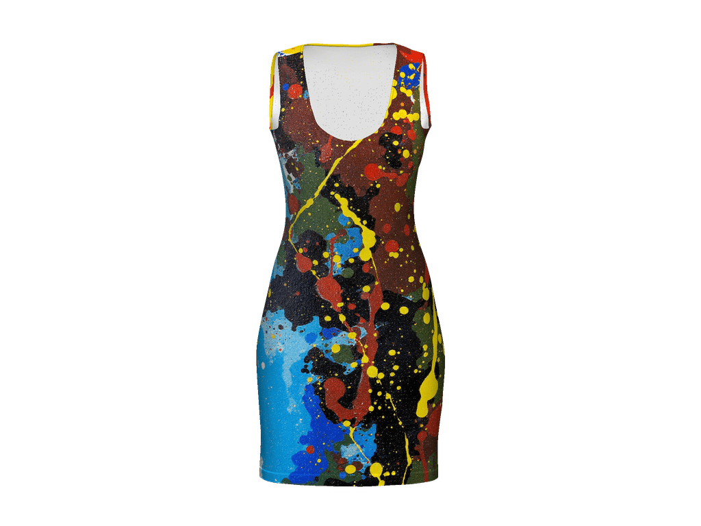 All-Over Print Bodycon Dress