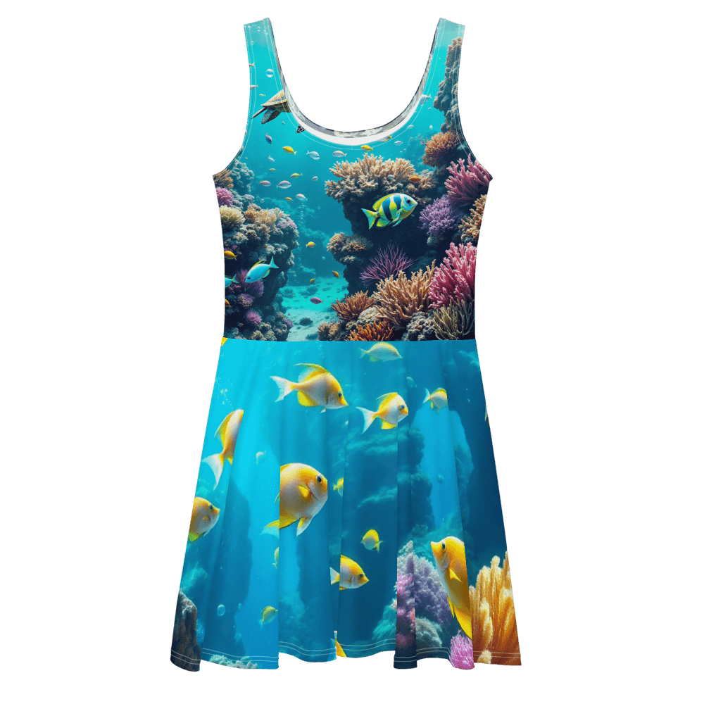 All-Over Print Skater Dress