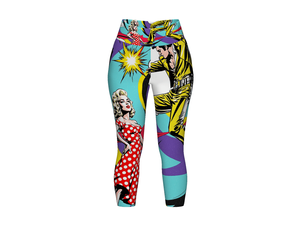 All-Over Print Yoga Capri Leggings