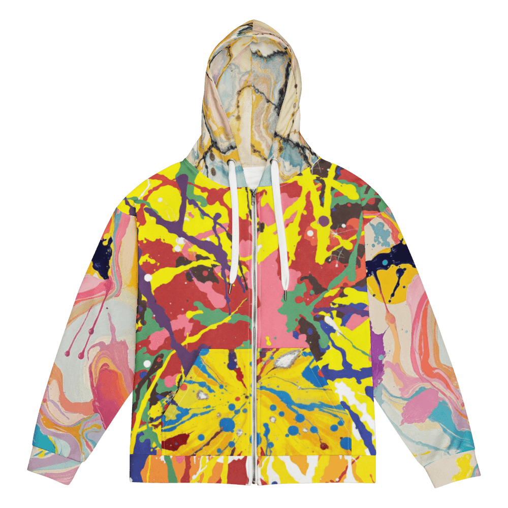 All-Over Print Recycled Unisex Zip Hoodie
