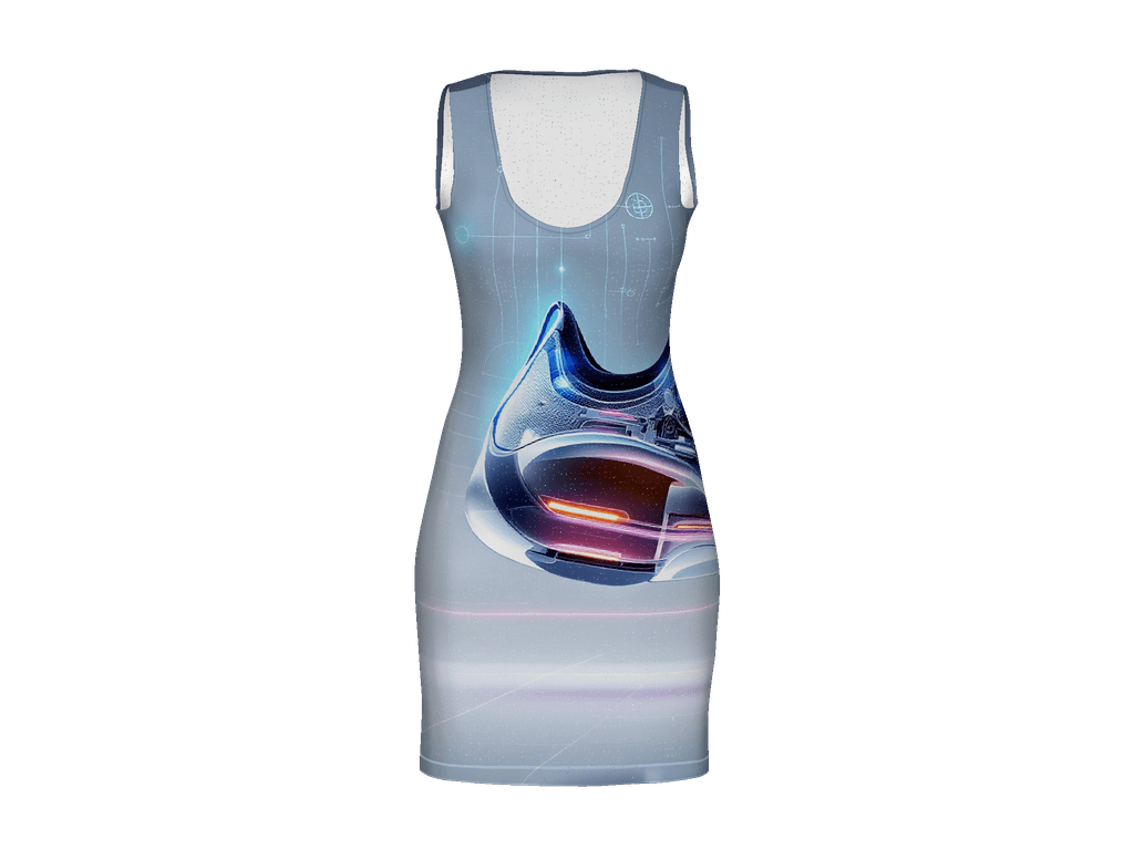 All-Over Print Bodycon Dress