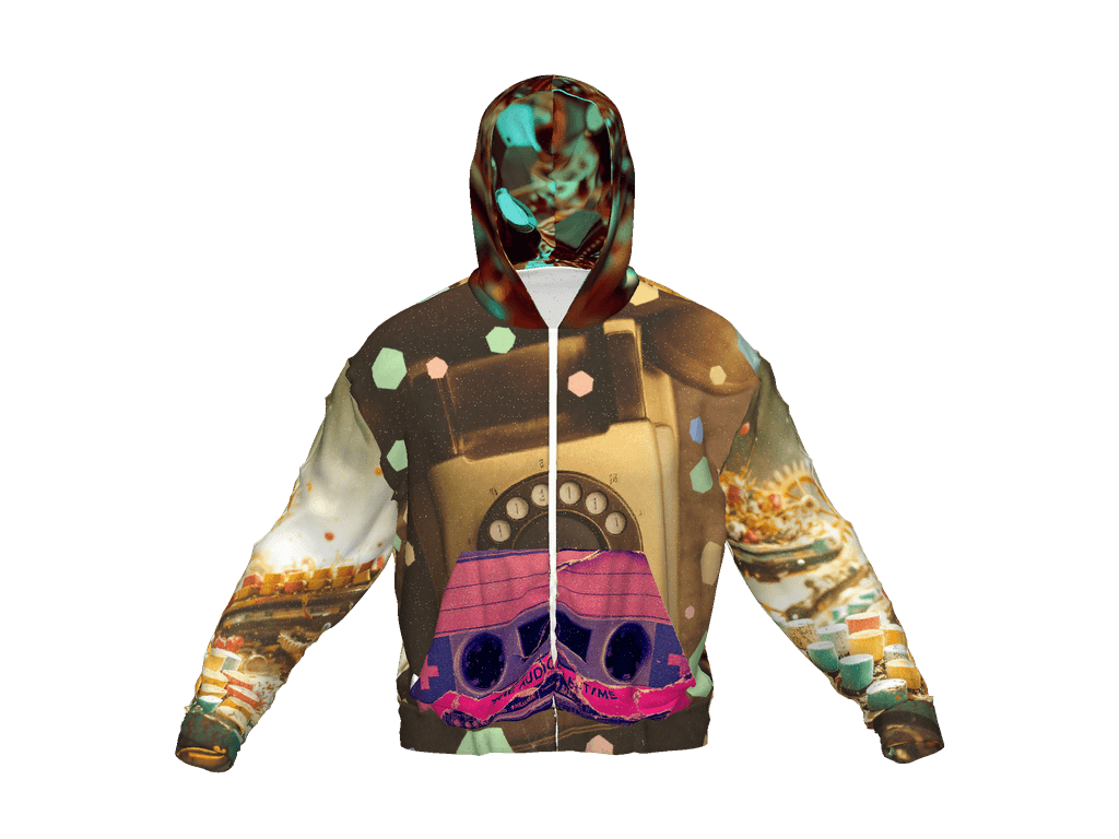 All-Over Print Recycled Unisex Zip Hoodie