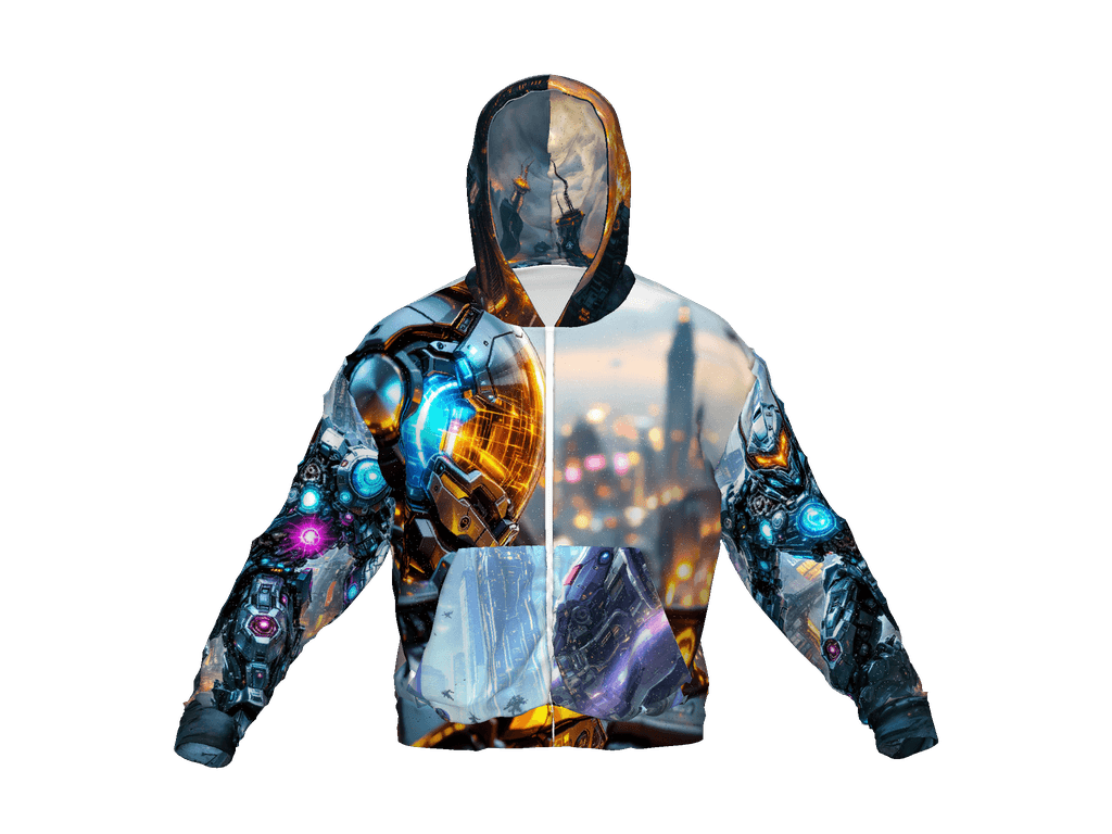 All-Over Print Recycled Unisex Zip Hoodie