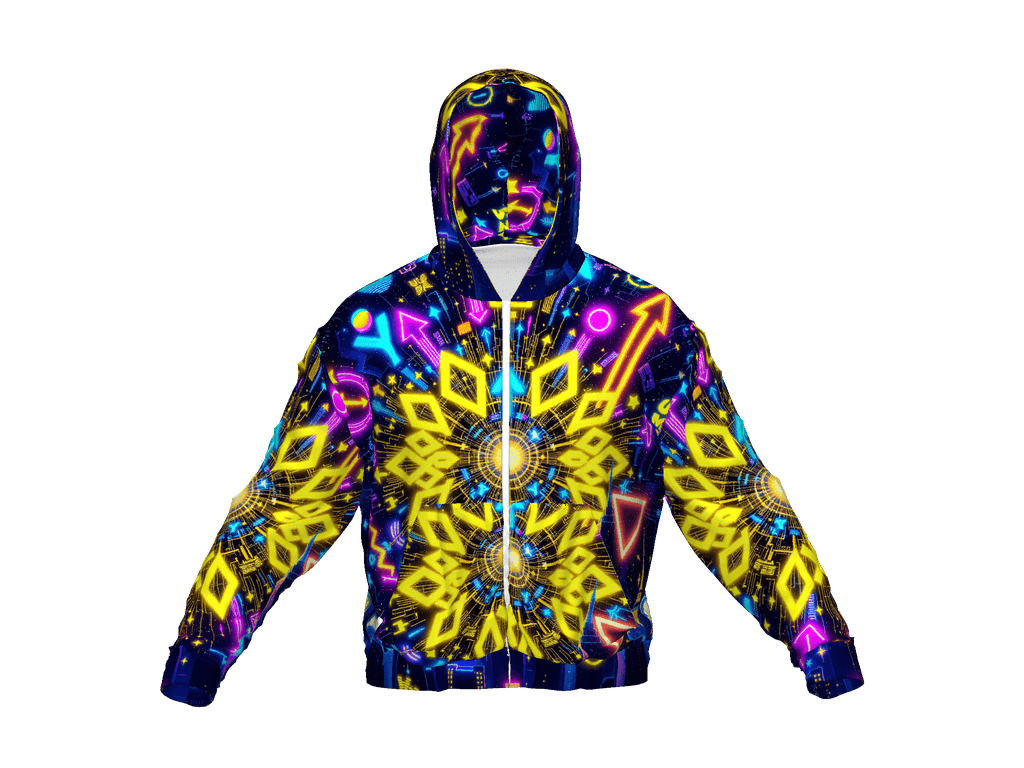 All-Over Print Recycled Unisex Zip Hoodie