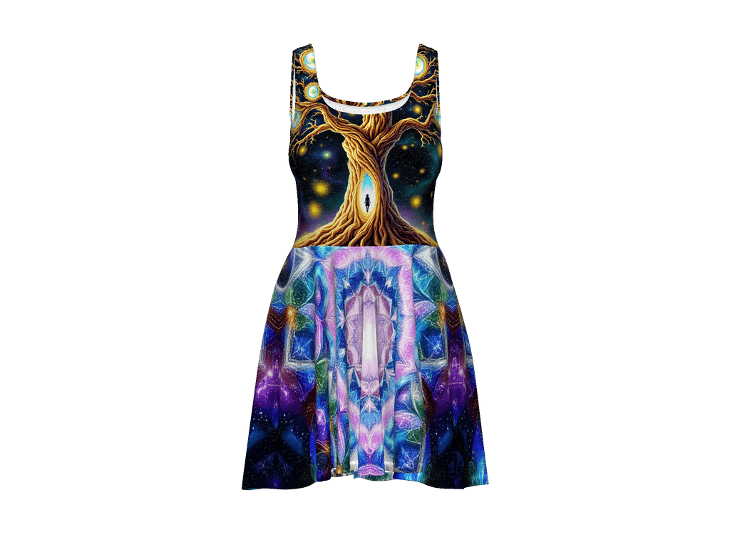 All-Over Print Skater Dress