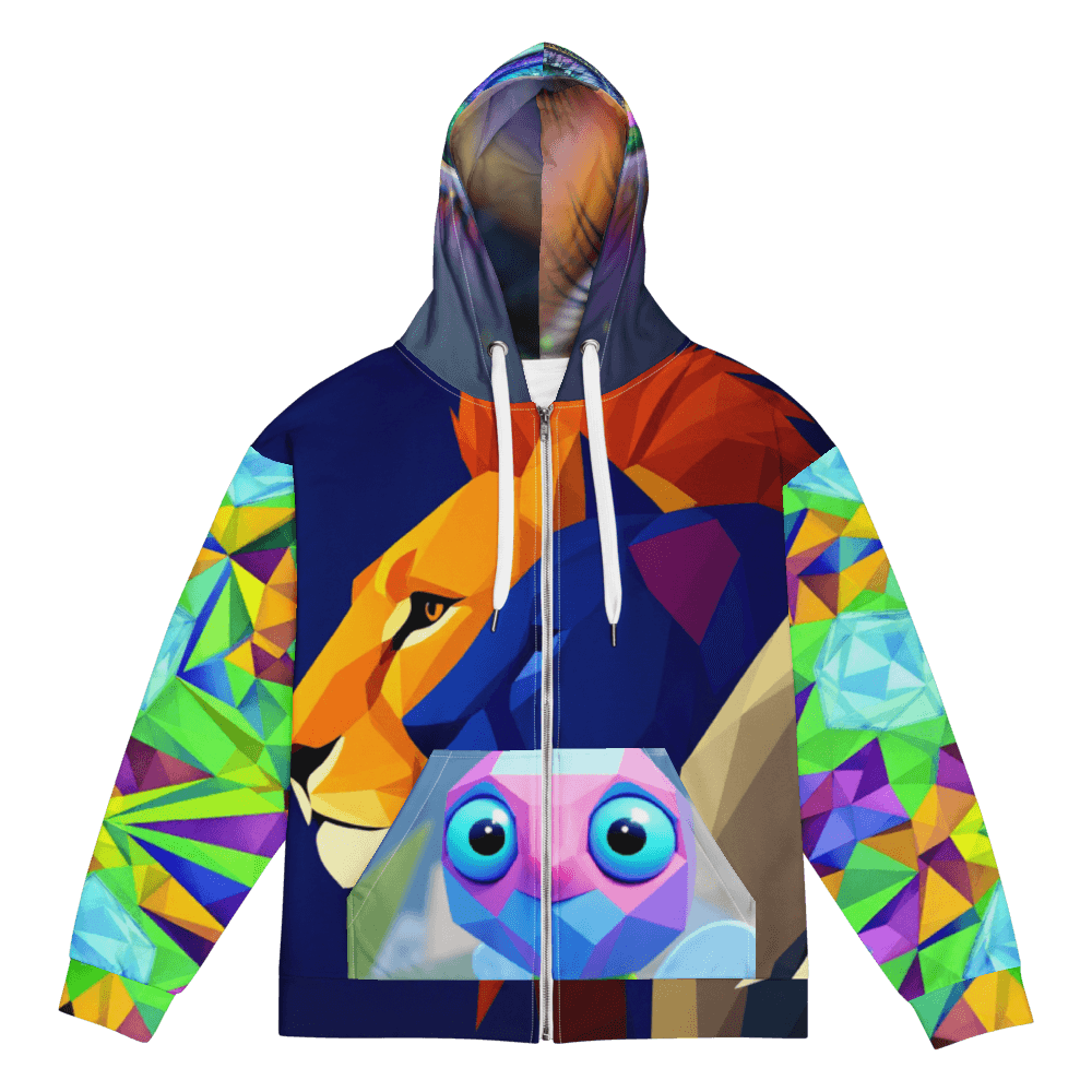 All-Over Print Recycled Unisex Zip Hoodie
