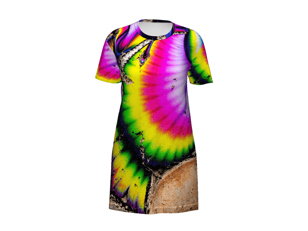 All-Over Print T-Shirt Dress