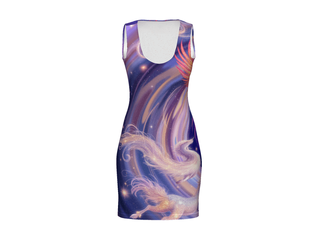 All-Over Print Bodycon Dress