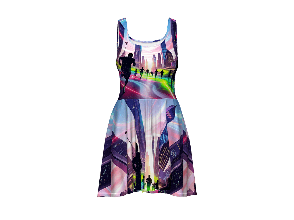 All-Over Print Skater Dress