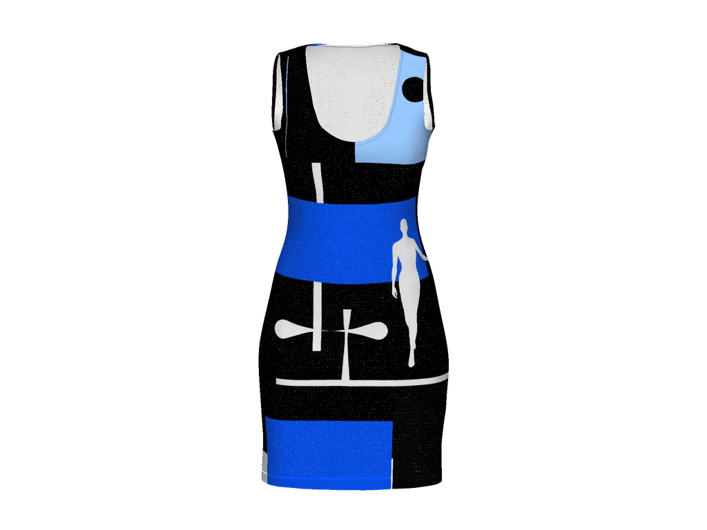 All-Over Print Bodycon Dress