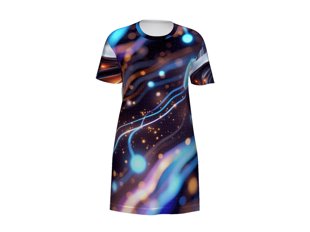 All-Over Print T-Shirt Dress