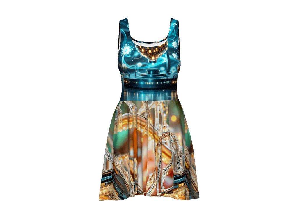 All-Over Print Skater Dress