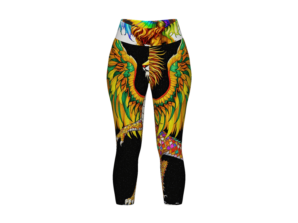 All-Over Print Yoga Capri Leggings