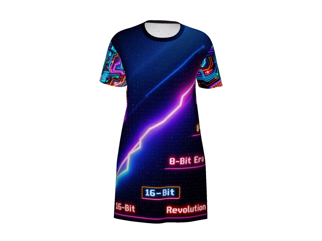 All-Over Print T-Shirt Dress