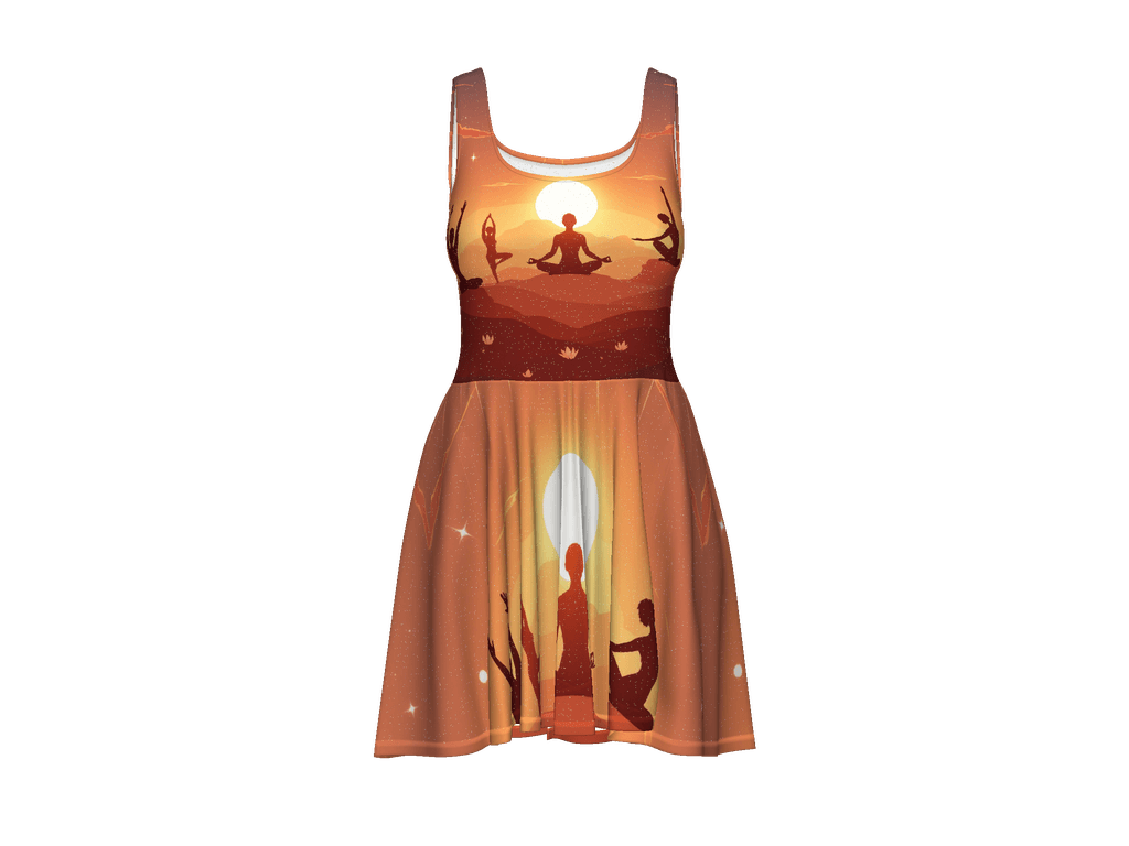 All-Over Print Skater Dress